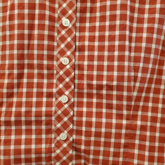 🔥SALE🔥 Lilly Pulitzer Red Checkered Button Down Shirt 6 - Picture 4 of 9